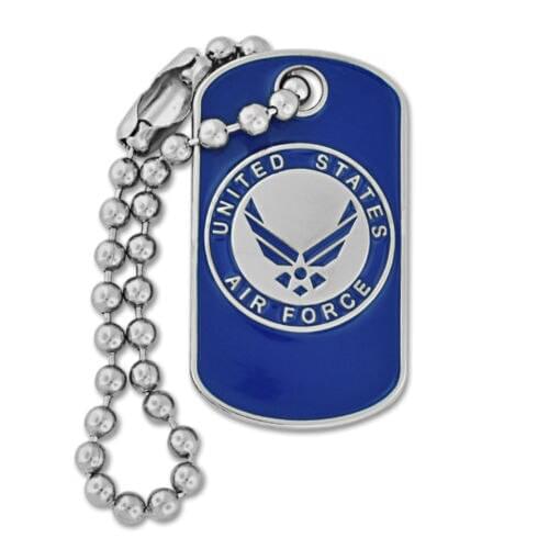 Cheap soft enamel dog tag custom high quality custom Stainless Steel Custom Military U.S. Air Force Dog Tag Enamel