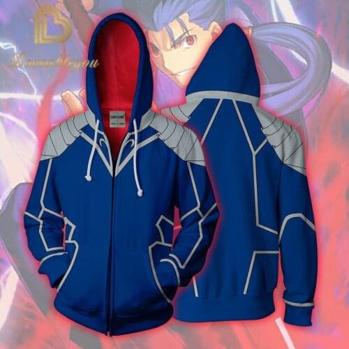 Fate stay night TV animation game Cartoon Cool 3D Cool New Cool Fashion sweatshirt Women men Casual Long Sleeve Sweatshirt