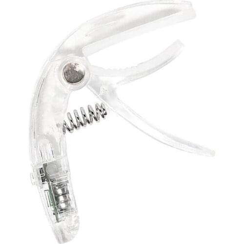Guitar Capo Professional Clamp Musical Instrument Acoustic Electric Vibration Gradient Flash Colorful Glowing Capo Tone