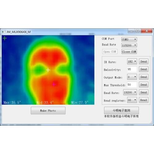 MLX90640 IR 32x24 Infrared temperature measurement dot matrix sensor Thermal imager module development kits DIY
