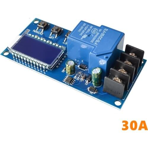 6-60v 30A 10A Lead-acid Solar Battery Charge Controller Protection Board charger Time switch 12v 24v 36v 48v battery capacity