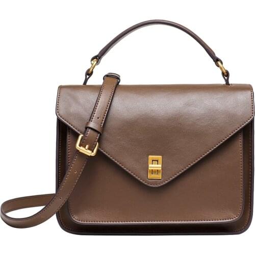 Leather Messenger Bag Portable Large Bag 2021 New Trendy Soft Leather Large Capacity Single Shoulder Messenger Female Bag