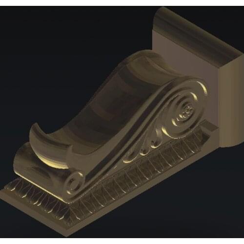 Furniture 4 axis STL relief file model for cnc router engraving cutting carving type3 artcam aspire M288-5