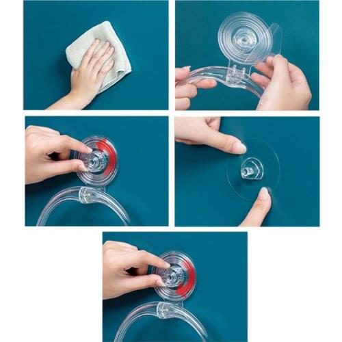 Wall Mounted Towel Ring Holder Hanger D Shaped Rack Shelf Bathroom Accessories 203F