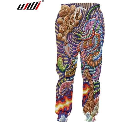 UJWI Winter Man Animal New Sweatpants 3D Printed Colorful Dragon Oversized 5XL Habiliment Mens Autumn Personality Trousers