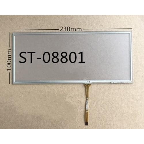 New 8.8-inch four-wire touch screen is suitable for automotive navigation industrial instruments touch screen 230*100 ST-08801