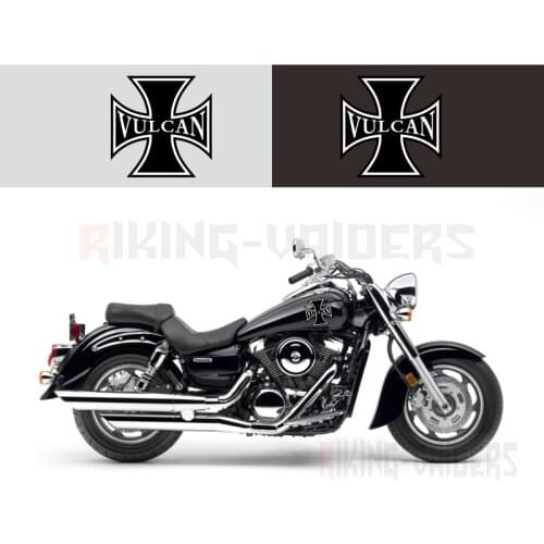 Custom Cross Decals Fuel Tank Stickers Fender Sticker For Kawasaki Vulcan VN400 VN800 VN1500/1600/1700 VN2000