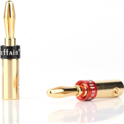 BA1450 Preffair hifi Audio Gold Plated Speaker Banana Plug hi-end Banana Adapter Connector for DIY Speaker Cable 8pcs