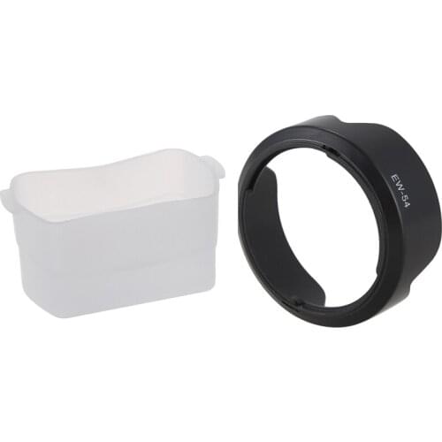 RISE-Flash Diffuser Softbox for Speedlite YN-568 EX Flash Diffuser & EW-54 Camera Lens Hood for Canon EOS M EF-M 18-55mm