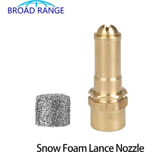 Super High Pressure Total Brass Fan-shaped Snow Foam Nozzle Self-priming For Car Washers Accessory