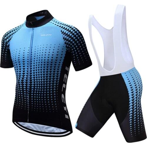 Teleyi 2021 Breathable Cycling Clothing Ropa Ciclismo Summer Racing Sport Cycling Jersey Sets Maillot Ciclismo mtb Bike Jersey