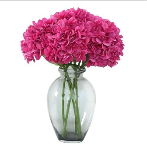 Moisturizing Hydrangeas Artificial Flowers Wedding Flowers Bridal Bouquets Decoration For Table Home Fake Flowers Out Door Craft