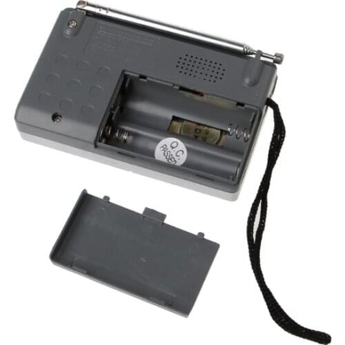 BC-R119 Portable Mini Radio 2-Band AM FM World Receiver Retractable Antenna DC 3V
