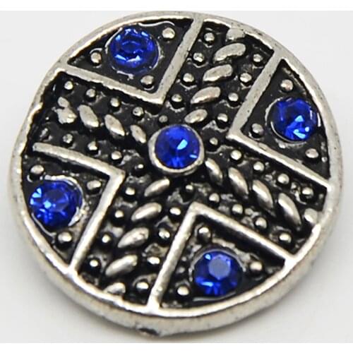 Handmade Rhinestone Paved Snap Styles Button For DIY Jewelry