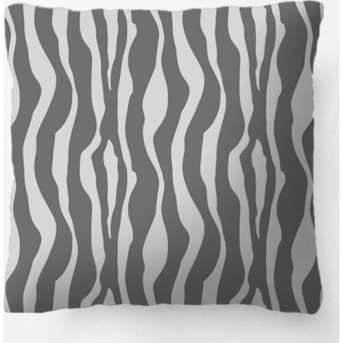 Zebra Stripes - Shades Of Grey Pillow Decorative Cushion Cover Pillow Case Customize Gift By Lvsure For Living Room Pillowcase
