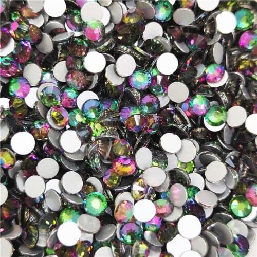 Green Fire Non Hotfix Rhinestones top Quality SS3-SS30 Strass Multi Colors Glass Crystal stones for clothes nail art decorations