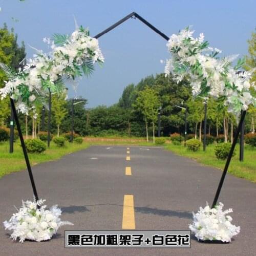 Iron Circle Wedding Birthday Arch Decoration Background Wrought Props Outdoor Lawn Round Backdrop Wedding Frame Wedding decor