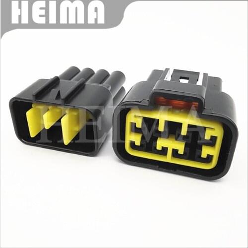 10/20/30 sets kit FW-C-8M-B FW-C-8F-B black Furukawa 8 Pin way 2.3mm male female waterproof auto connector adapter with terminal