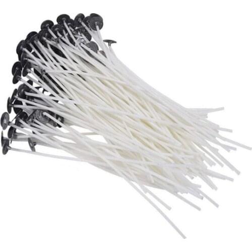 100pcs/lot 8cm-20cm Cotton Wax Wick Smokeless Candle Wick Candle DIY