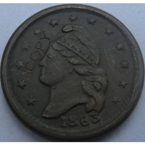 Civil war 1863 copy coins #3