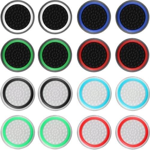 4pcs Silicone Analog Thumb Stick Grips Cover for Xbox 360 One Playstation 4 PS4 Pro Slim PS3 Gamepad Cap Joystick Cap cases