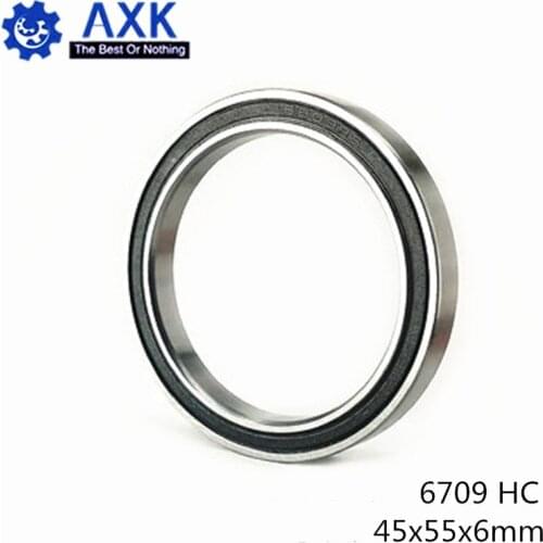 6709 Hybrid Ceramic Bearing 45*55*6 mm ABEC-1 ( 1 PC) Industry Motor Spindle 6709HC Hybrids Si3N4 Ball Bearings 3NC 6709RS