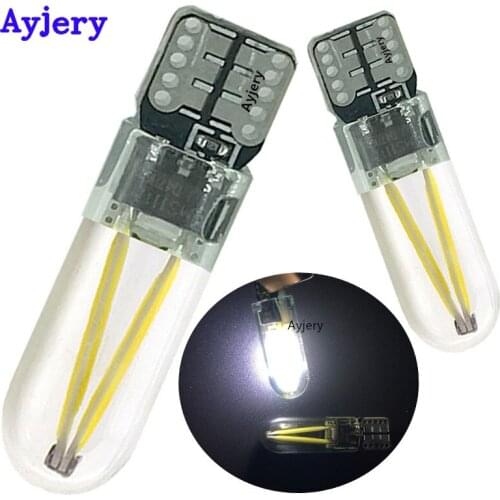 AYJERY !! 100PCS Newest T10 194 168 W5W Led COB 30 SMD Glass Shell Interior Bulbs White Blue Red 12V Clearance Light Blubs