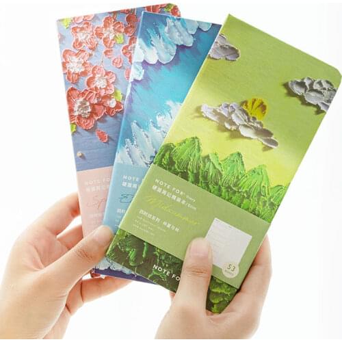 Notebook simple style notebook four-time drawing hand account book diary book Weekly notebook plan book hand account notebook