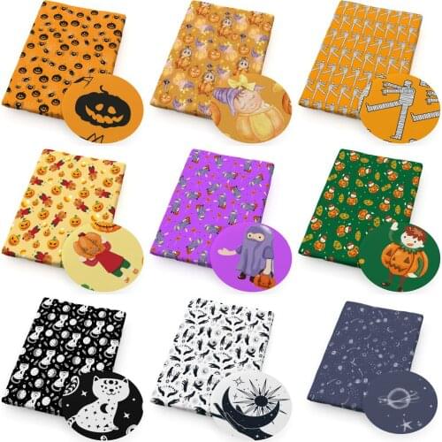 David accessories 50*140cm Halloween Character Polyester Cotton Fabric For Tissue Kids Needlework DIY,c12992