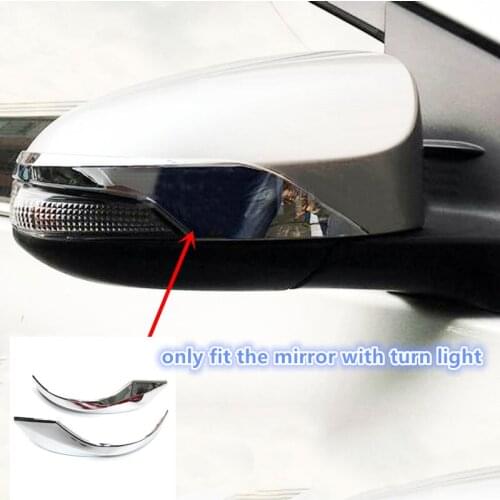 For Toyota C-HR CHR 2016 2017 2018 2019 ABS Chrome Rearview Mirror Decoration Strip Cover Trim 2pcs Car Styling