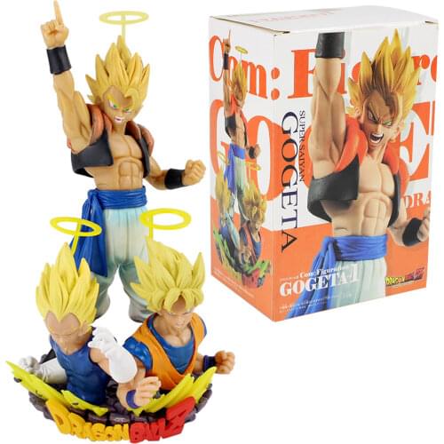 21cm Dragon Ball Z DBZ Anime Gogeta Son Goku Vegeta Angel PVC Action Figure Cartoon Decoration Model Toy Kids Gift Brinquedos