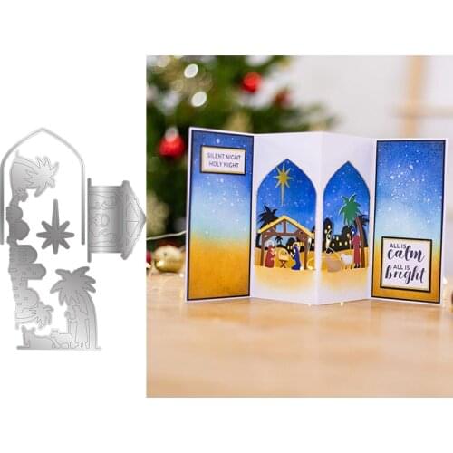 Believers Pray NATIVITY OF LIGHT Cutting Die DIY Mold Paper Metal Craft Dies for Card Making Cut Dies Embossing Molds Die