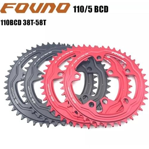 FOVNO-plato ancho y estrecho para bicicleta de carretera, accesorios de manivela para shimano sram, BCD 110BCD 110/5, 38T-58T