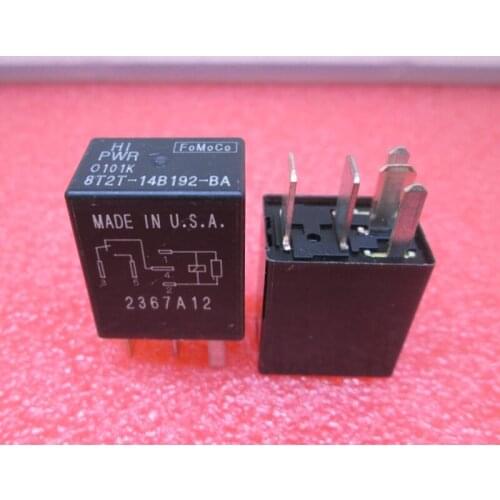 HOT NEW relay 8T2T-14B192-BA 8T2T14B192BA 8T2T-14B192 12VDC 12V DC12V 5PIN 5PCS/LOT