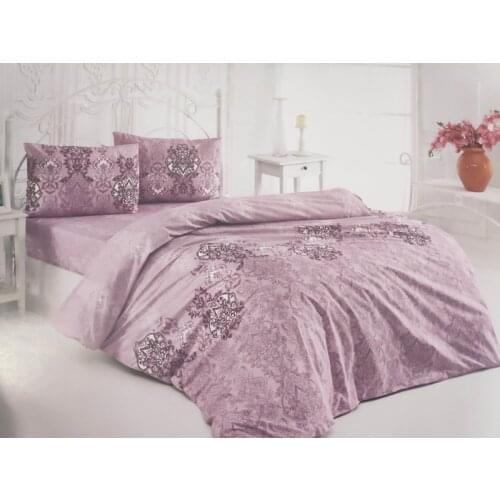 Cotton Box Art Çift Kişilik Nevresim Takımı Lacivert Pamuk Kaliteli Canlı Renkler Yatak Oda Seti Çarşaf Yastık Yatak Klıf