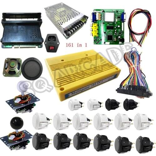 SNK neo geo mvs 161 in 1 Multigame Cartridge 28p Jamma Game Board Diy Kit Arcade Accessories Parts Sanwa Push Button Joystick