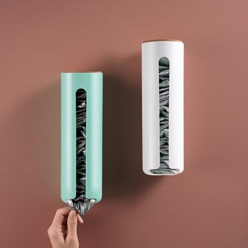 2020 hot Modern Wall Mount Garbage Bag Storage Box Organiazer Cotton Pad Holder Cotton Pad Container