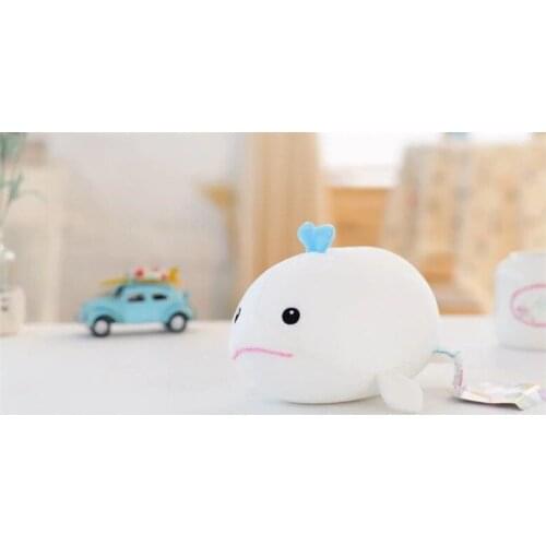 Cute plush white whale toy cartoon small whale doll gift about 20cm 2598
