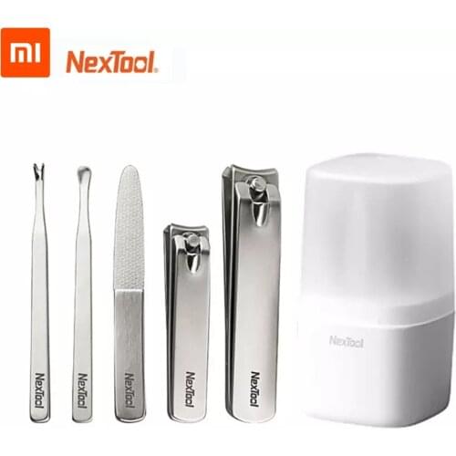 Nextool Nail Clipper Set Nail Stainless Steel Dead Skin Push Ear Scoop Nail File With Storage Box Manicure Beauty Tools