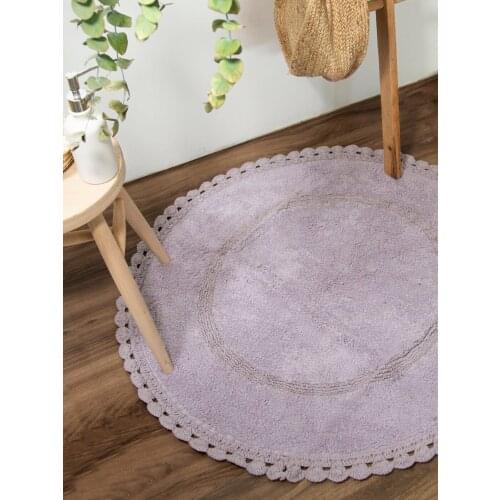 Saccura Round Rugs In The Bathroom
