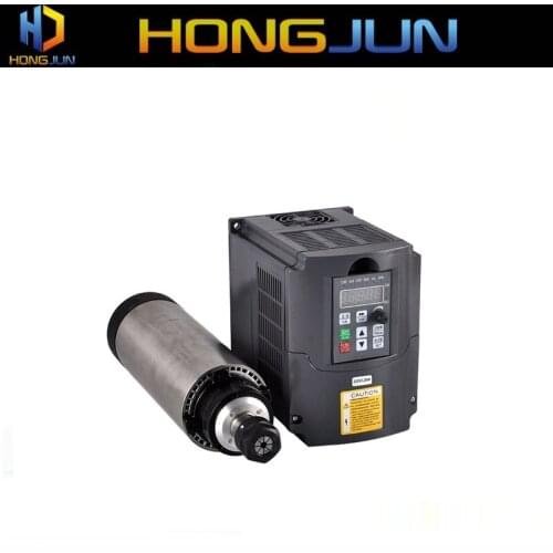 CNC spindle 2.2kw ER20 air cooling spindle motor +2.2kw inverter(VFD)