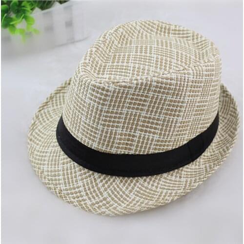 British Style Spring/summer Men Women Straw Hats Soft Fedora Panama Hats Outdoor Beach Travel Sunhat Jazz Hats for Unisex GH-61