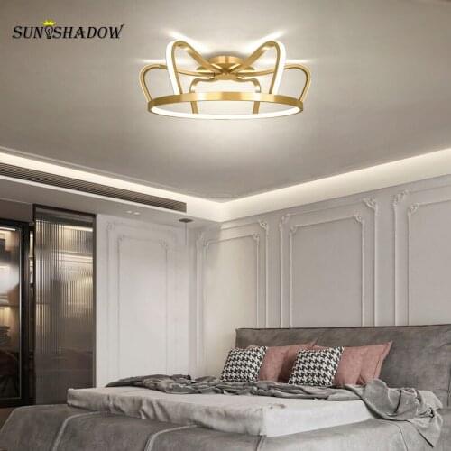 New Led Chandelier Childrens room Fixtures For Living room Dining room Bedroom Blue&Pink&Gold Ceiling Chandelier Lamp Lighting