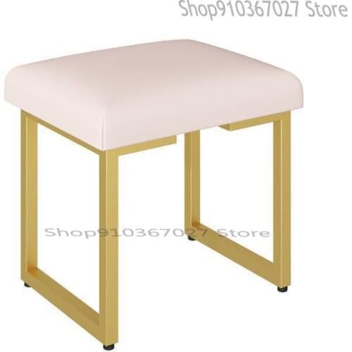 Dressing Stool Shoe Changing Stool Light Luxury Nordic Bedroom Net Red Ins Simple Creative American Princess Makeup Stool