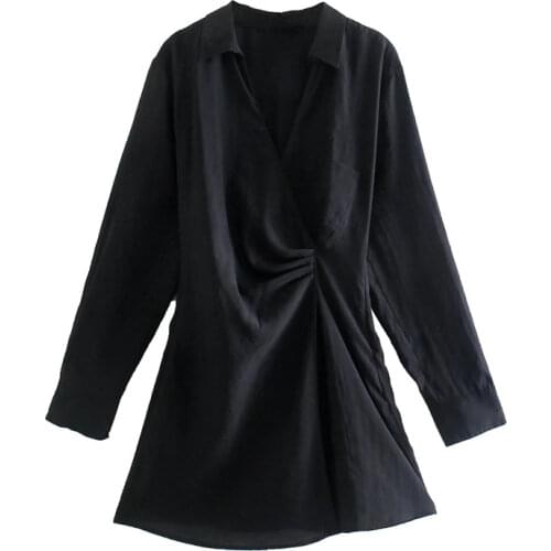 Женские рубашки с рюшами TRAF China At AliExpress