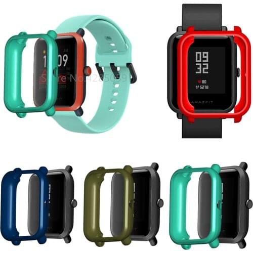 TPU Protective Case For Amazfit Bip U / BipU Smart Watch Protector Cover Frame For Xiaomi Huami Amazfit Bip / Pop Bumper Shell