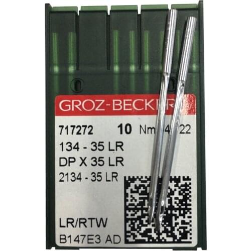 10 pieces Groz-beckert 134-35(LR)DPX35 for Walking Foot Industrial Sewing Machine Needle