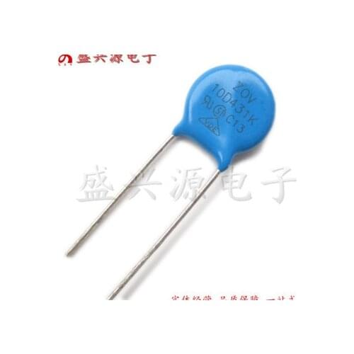 100pcs/lot varistor 10D431K 430V piezoresistor 10D431 New original