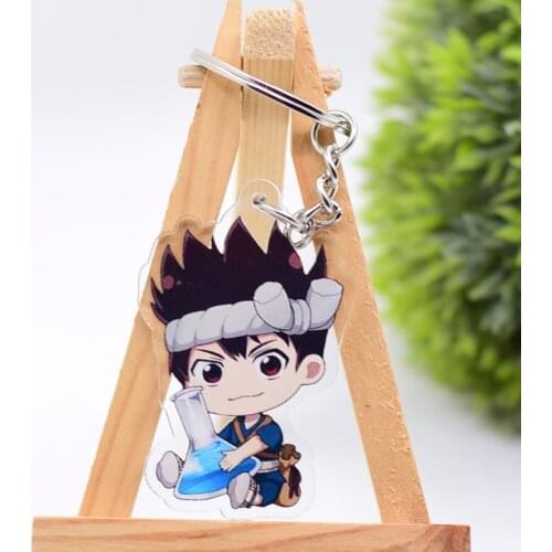 WL0068 Dr.Stone Keychain Acrylic Cartoon Keyring Accessories