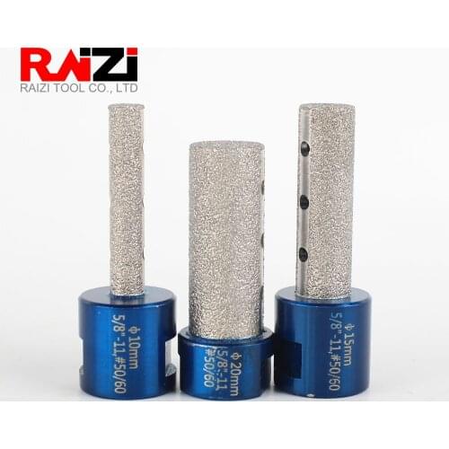 Raizi 1 Pc Diamond Finger Bits For Porcelain Ceramic Tile Granite Marble 10/15/20/25 mm Brazed hole Enlarge Shape Milling Bit
